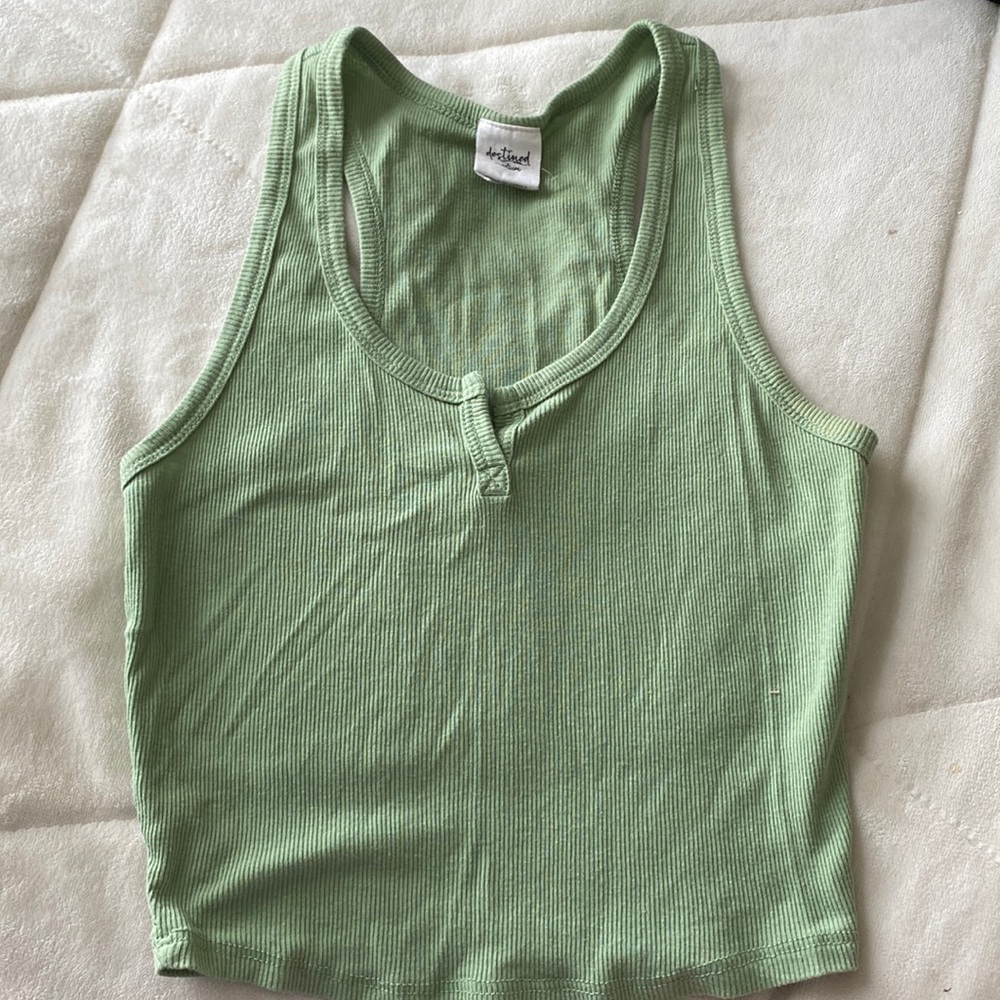 sage green soft tank